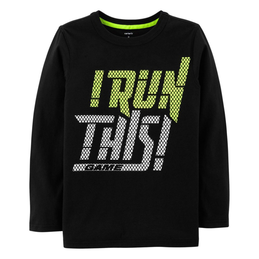 Carters Boys 10-12 I Run This Game Tee Long Sleeve